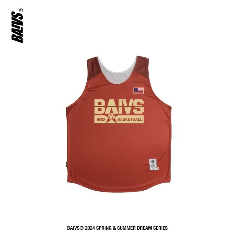 BAIVS Game Edition橘紅拼接單面背心
