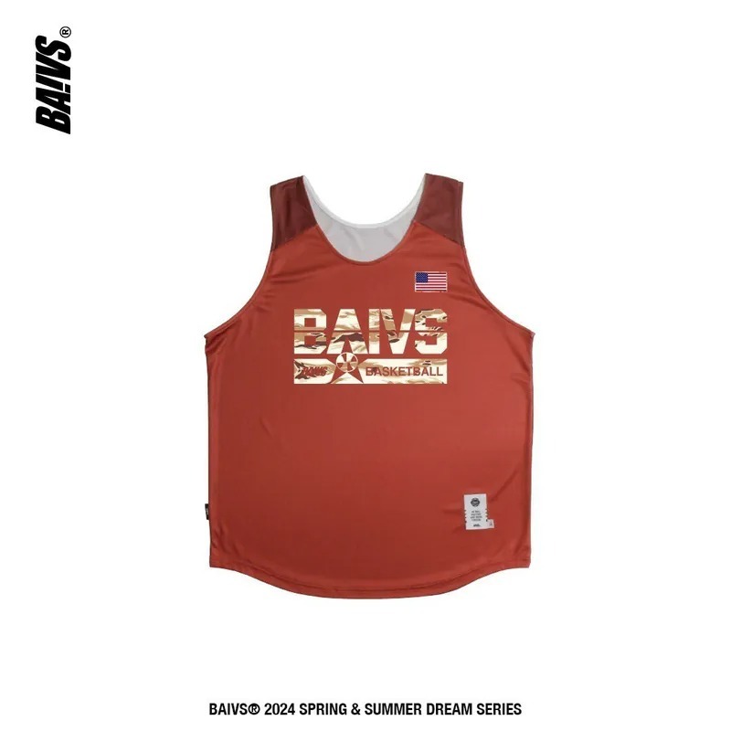 BAIVS Game Edition橘紅拼接單面背心