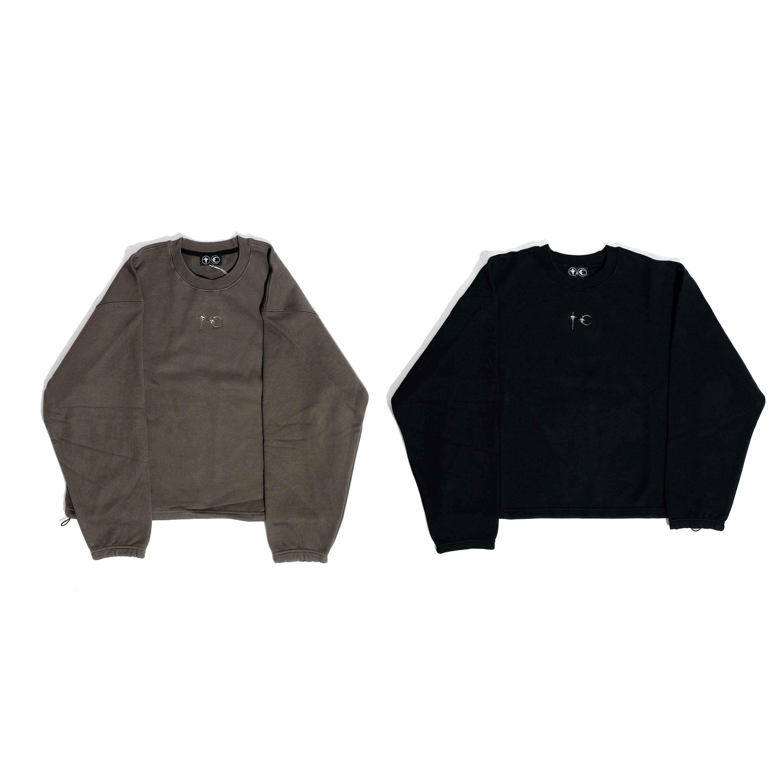 Thug Club / Basic Logo Crewneck - Black, Khaki