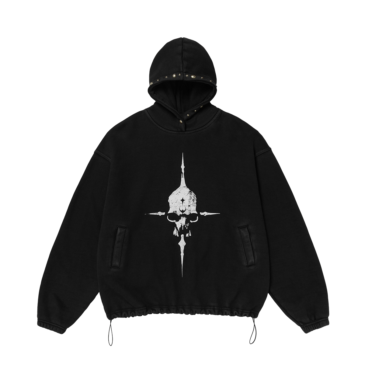 Thug Club / Peace Stud Hoodie - Black