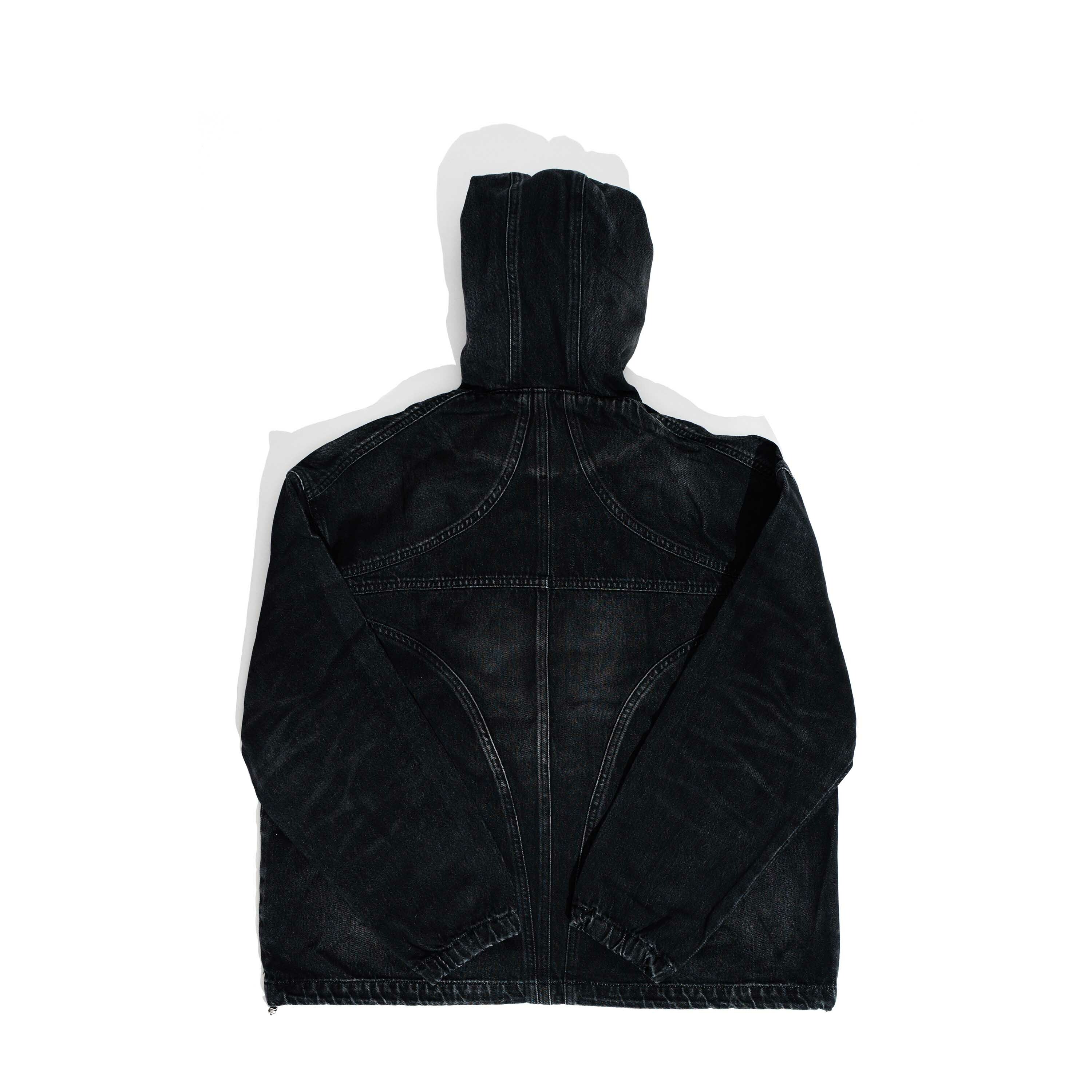 Thug Club / Washed Denim Jacket - Black