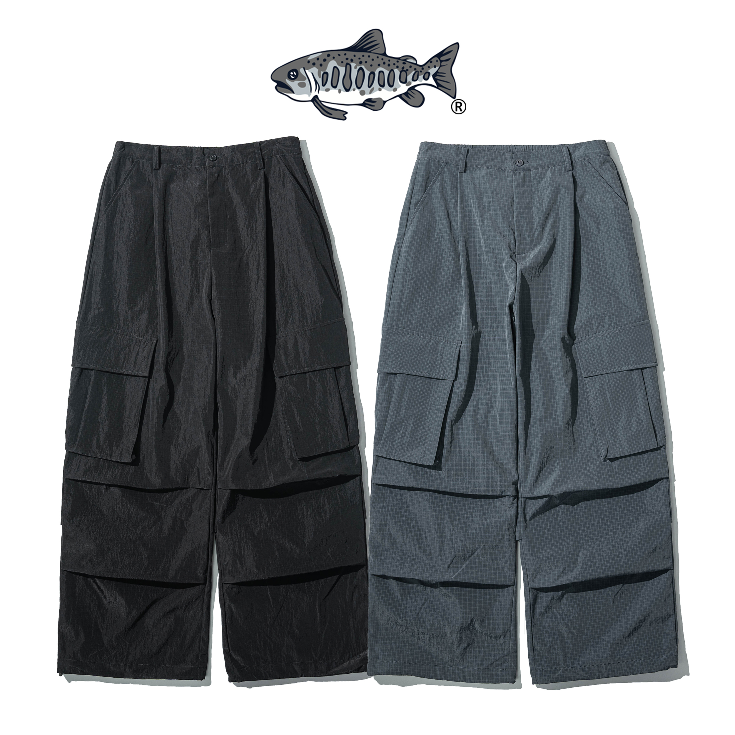AGILITY Metallic BootCut Cargo Pants 金屬尼龍六口袋喇叭長褲[PF7
