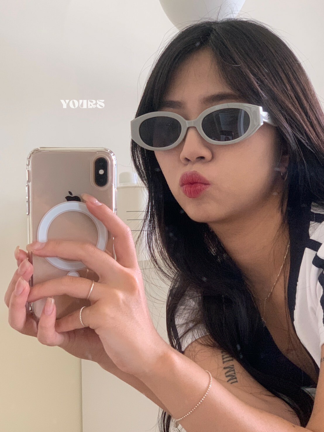 fashion時尚博主橢圓墨鏡（3colors）