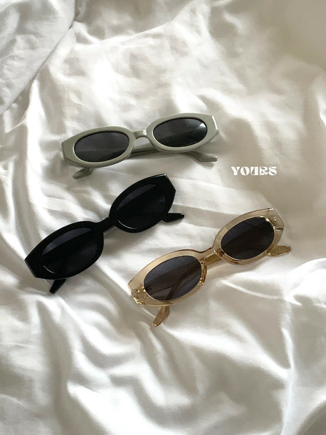 fashion時尚博主橢圓墨鏡（3colors）