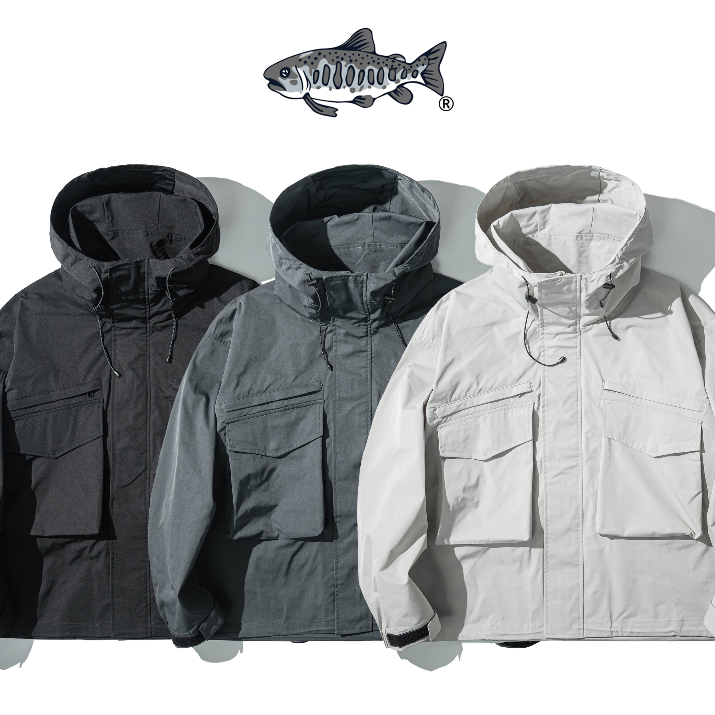 AGILITY Multi Pocket Fishing Jacket 連帽 多口袋 釣魚外套 [FS88]