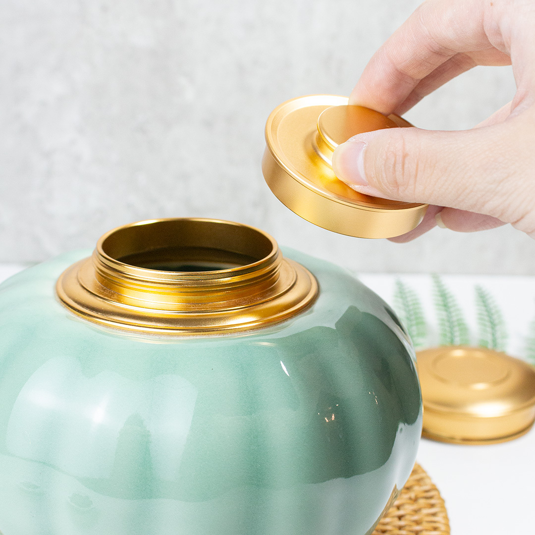 龍泉青瓷綠韻茶葉罐