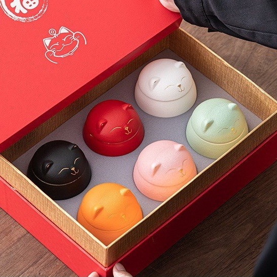 陶瓷貓咪茶葉罐