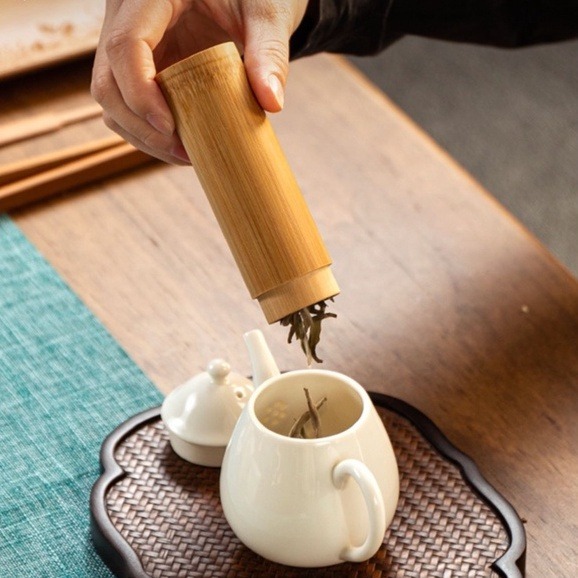 竹製密封茶葉罐