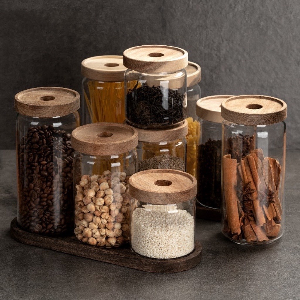 相思木蓋玻璃密封罐【A2】
