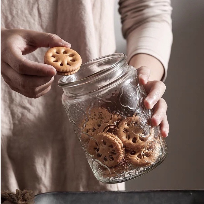 海棠花玻璃罐【D3】