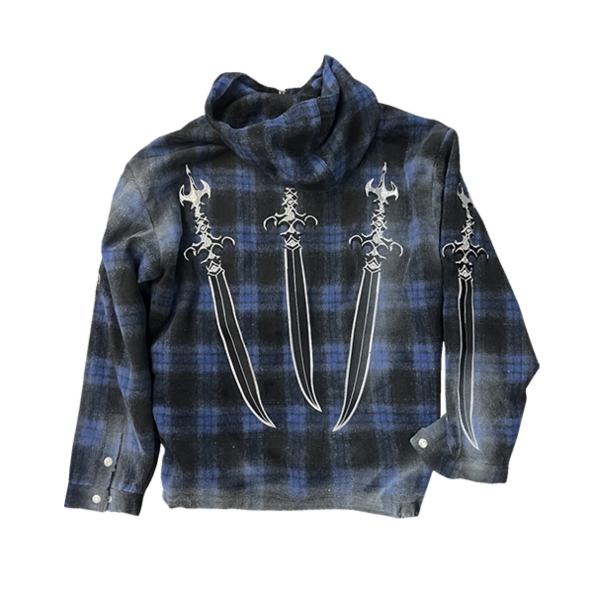 Thug Club / Arab Sword Flannel Zip-up - 格紋外套