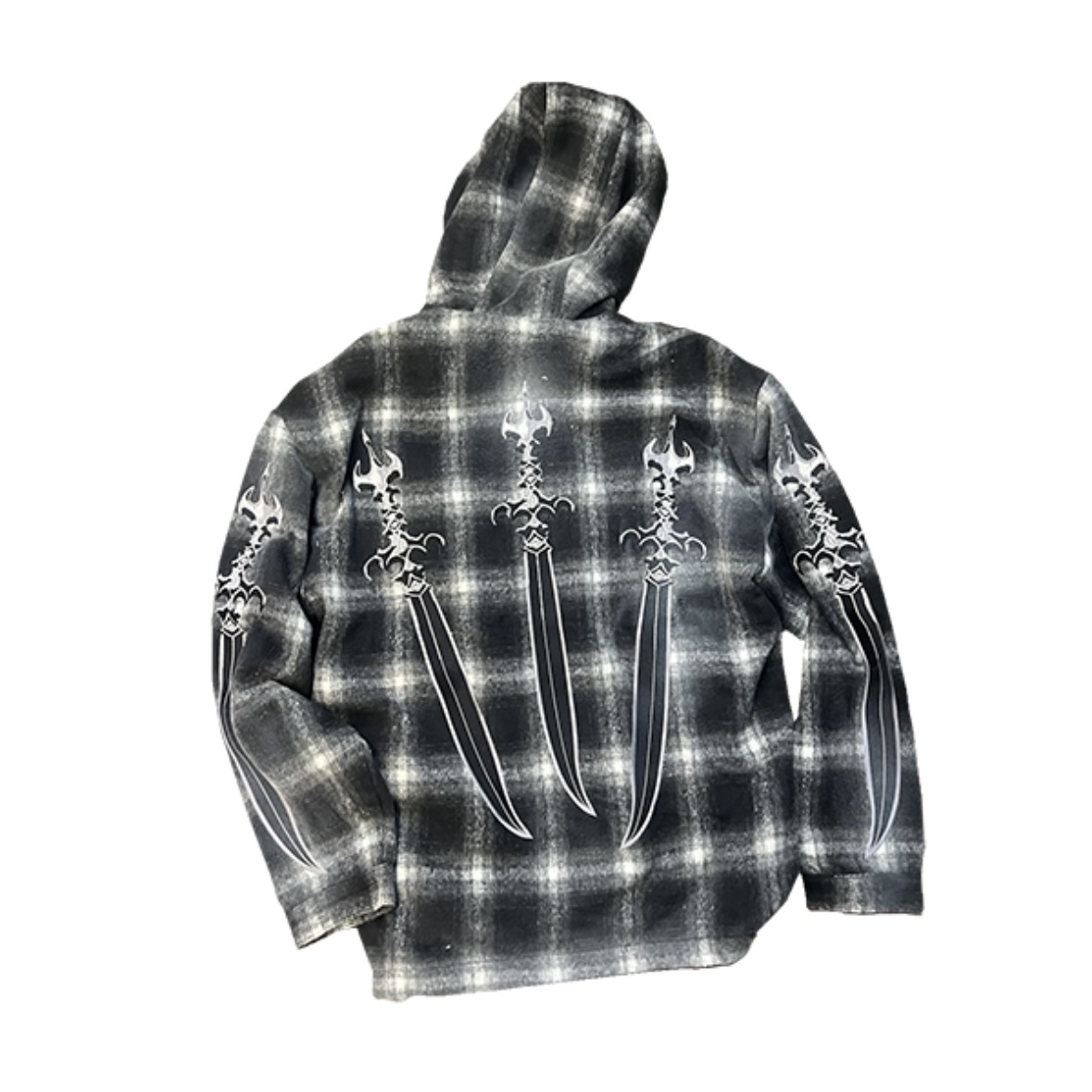 Thug Club / Arab Sword Flannel Zip-up - 格紋外套