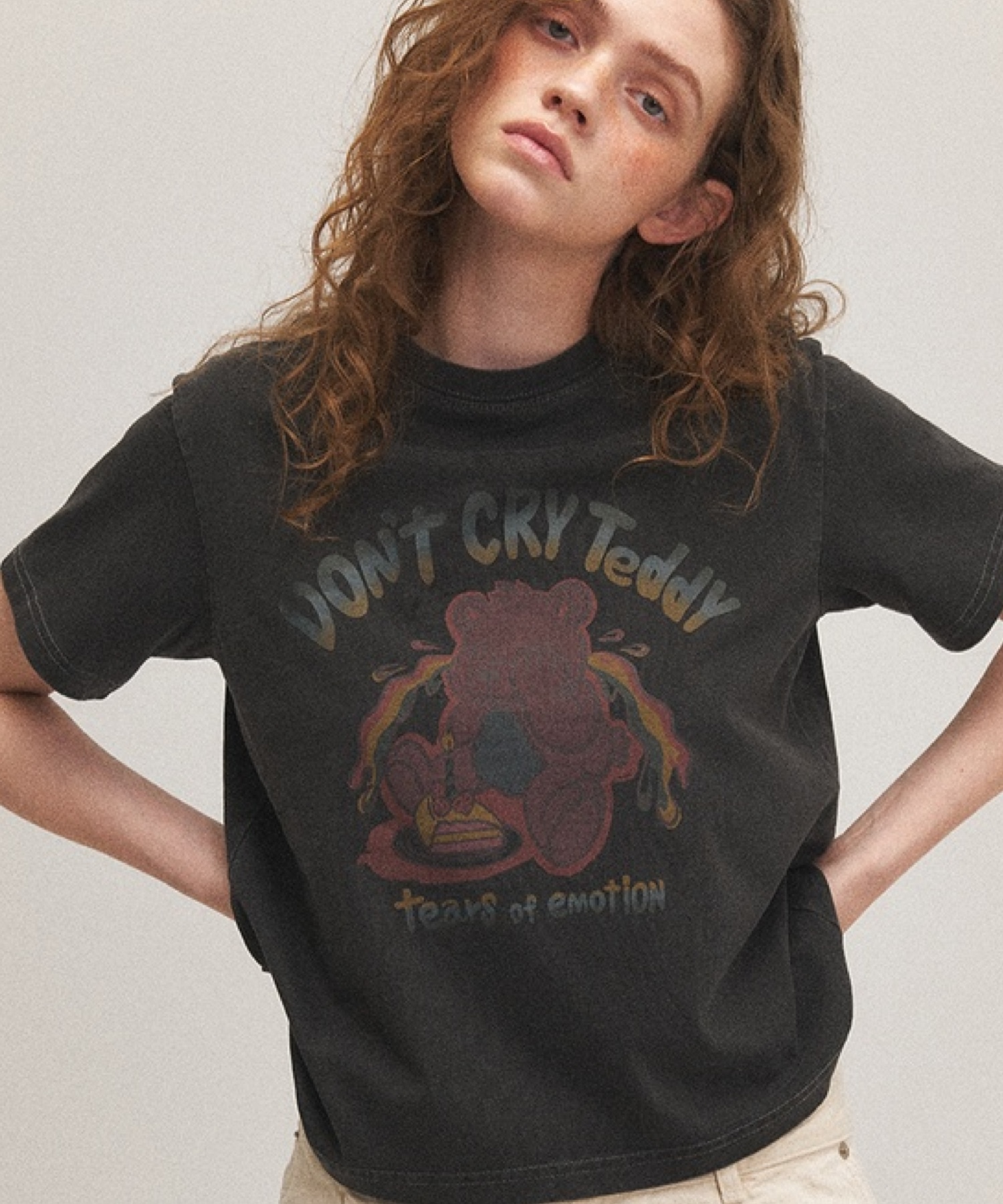 【CPGN STUDIO】Dont Cry Teddy Pigment Hood MUSINSA | CPGN STUDIO DONT CRY TEDDY PIGMENT SHORT SLEEVE T