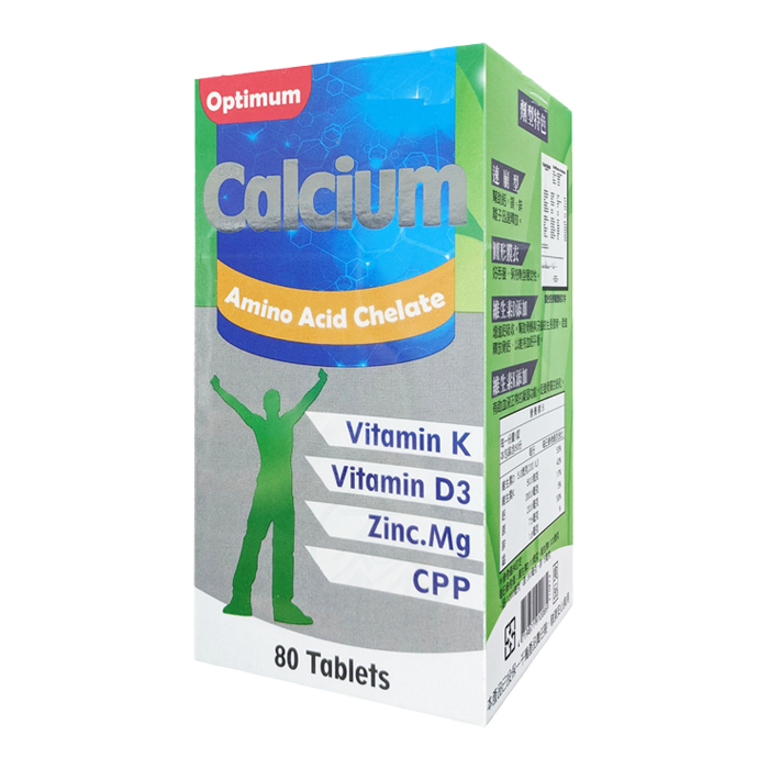 貝斯特 胺基酸螯合鈣膜衣錠 80顆/瓶