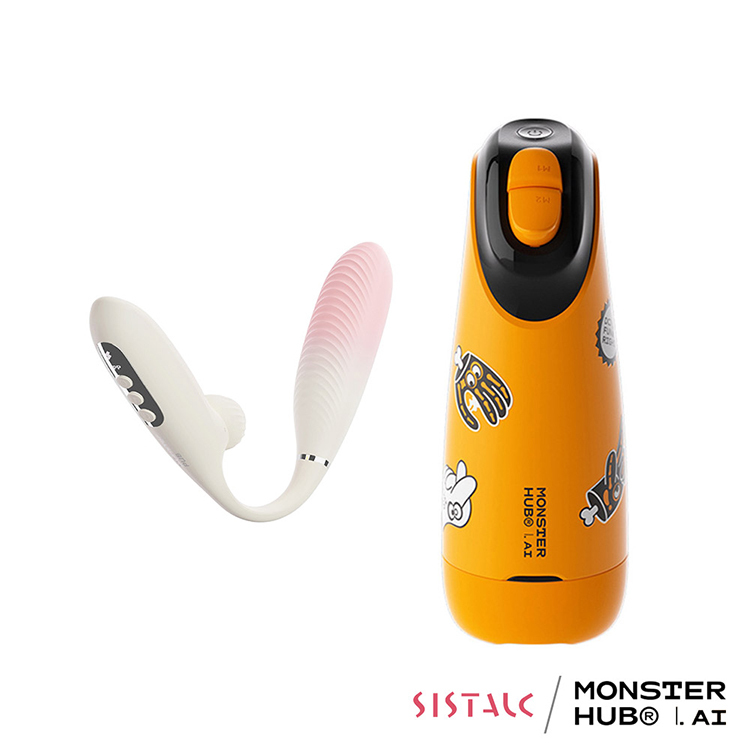 SISTALK x 怪獸集合 魔炮+絢風杯 智能遙控 遠端同步互動組合
