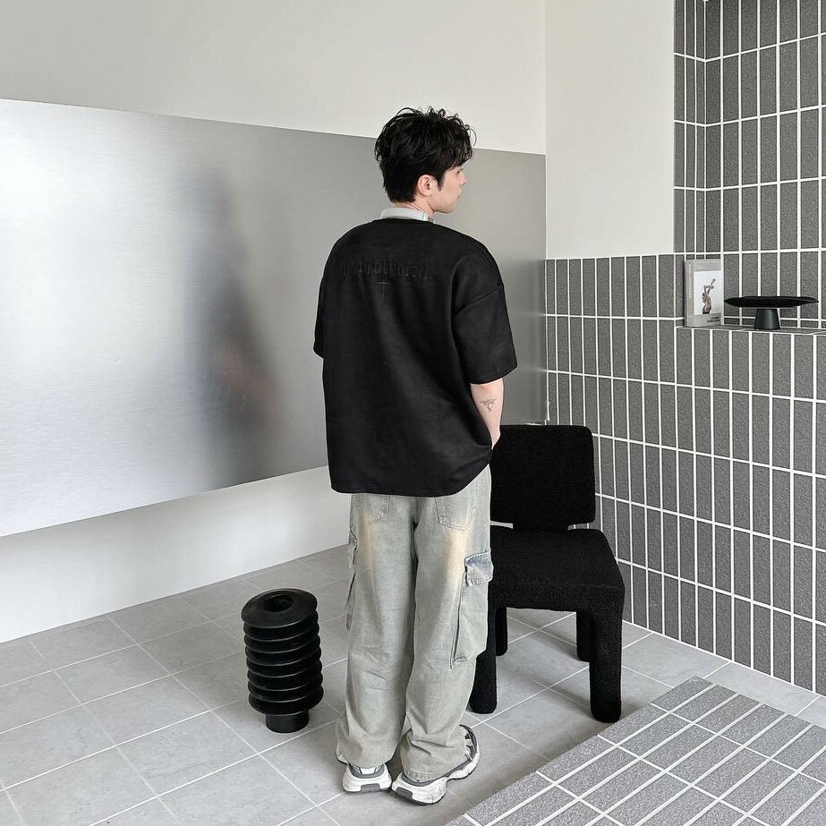 刷舊口袋牛仔褲