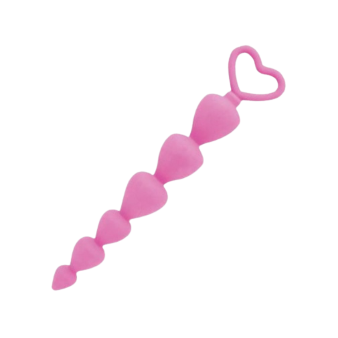 Toys Heart - Anadi 後庭拉珠 17.5x2.3cm - 粉紅色