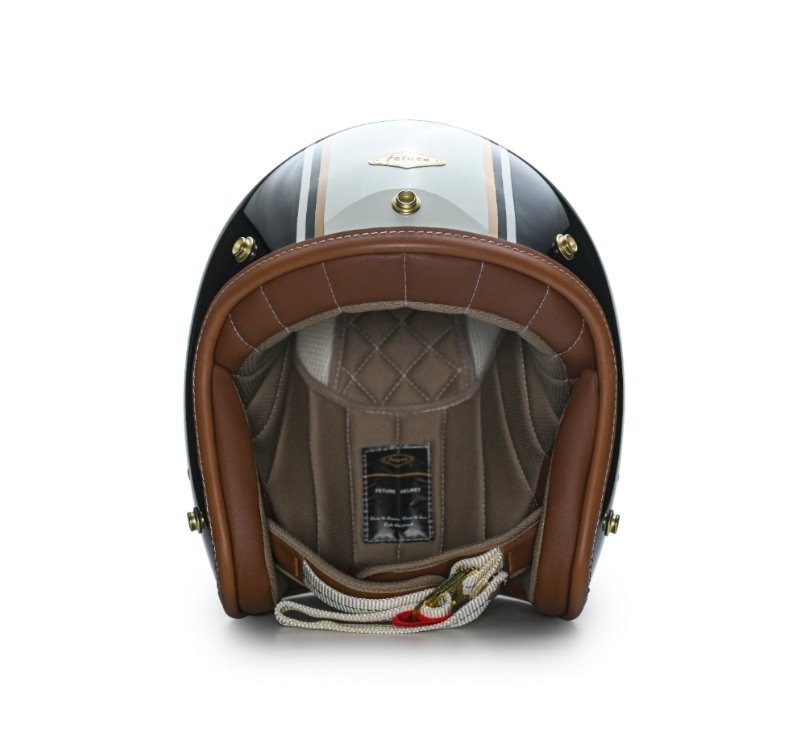 Feture GODEN高登CUSTOM 亮光曜石黑 內襯可拆洗 復古帽