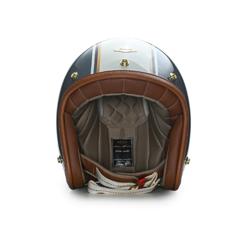 Feture GODEN高登CUSTOM 亮光水泥灰 內襯可拆洗 復古帽