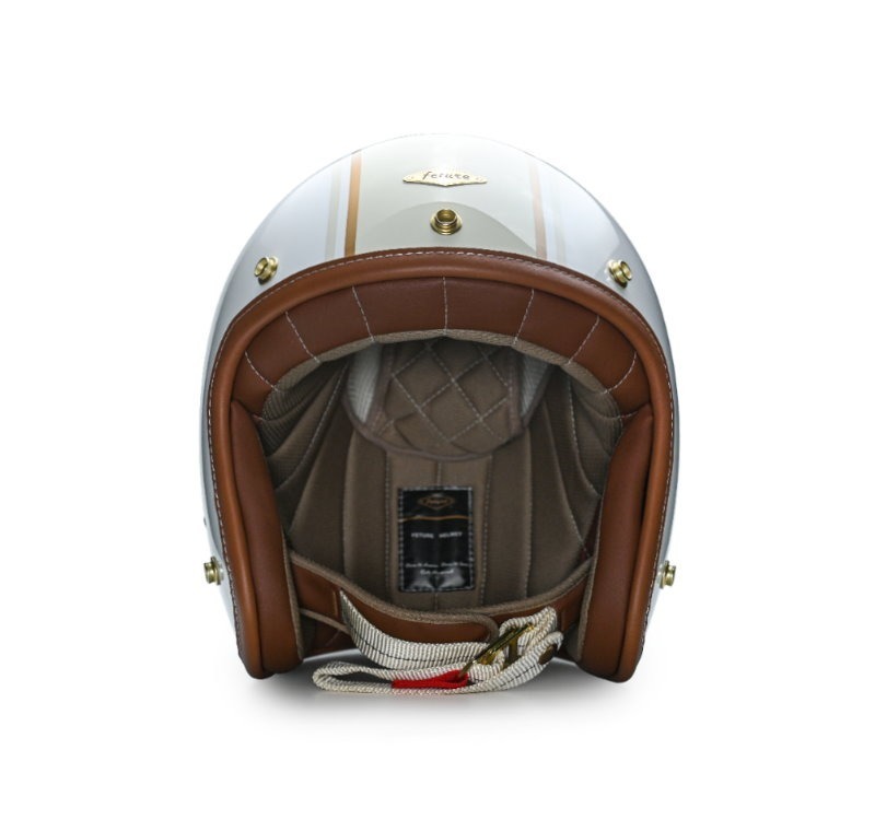 Feture GODEN高登CUSTOM 亮光雪地白 內襯可拆洗 復古帽