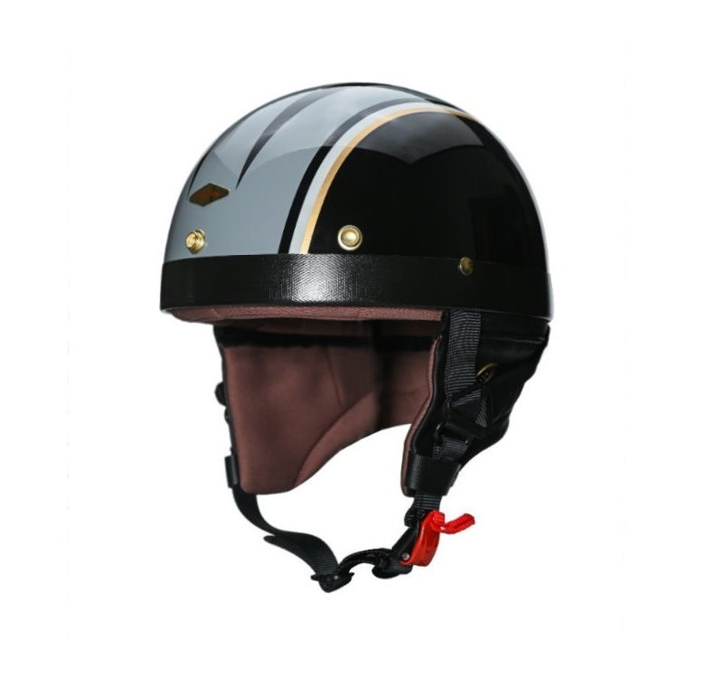 Feture JASON傑生(小羊皮) 亮光曜石黑 半月復古帽