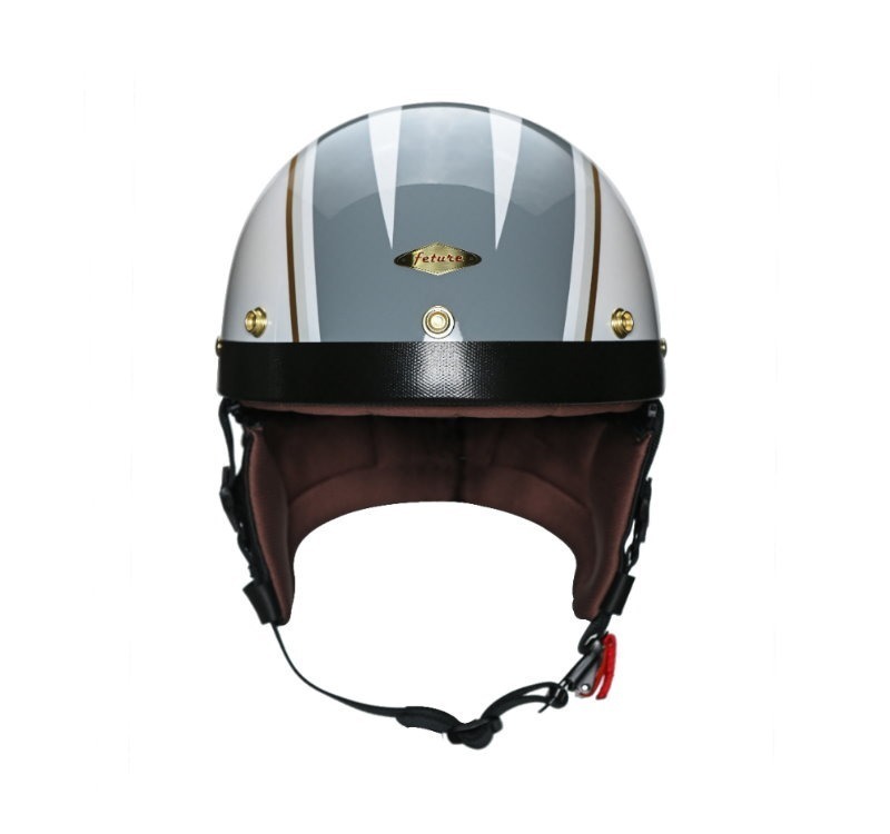 Feture JASON傑生(小羊皮) 亮光雪地白 半月復古帽