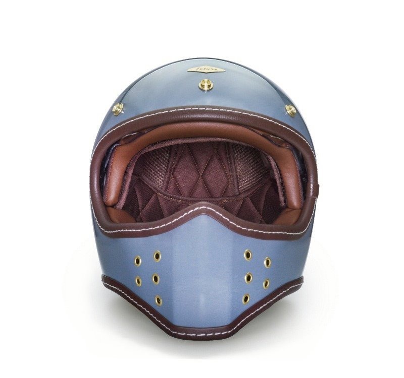 Feture SIMON 賽門 亮光霧灰藍 內襯可拆洗 山車帽 復古帽