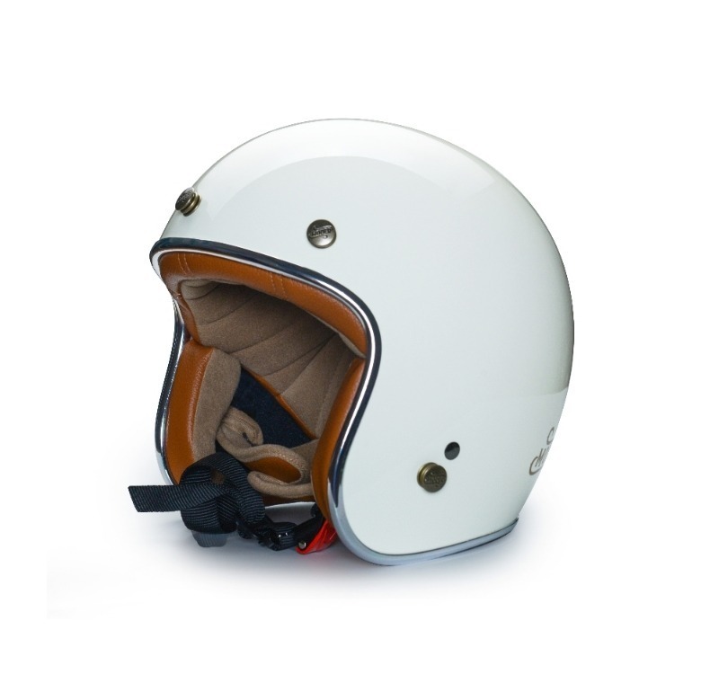 Moder MORENDI莫蘭迪 亮光椰奶白 內襯可拆洗 排齒扣 復古帽