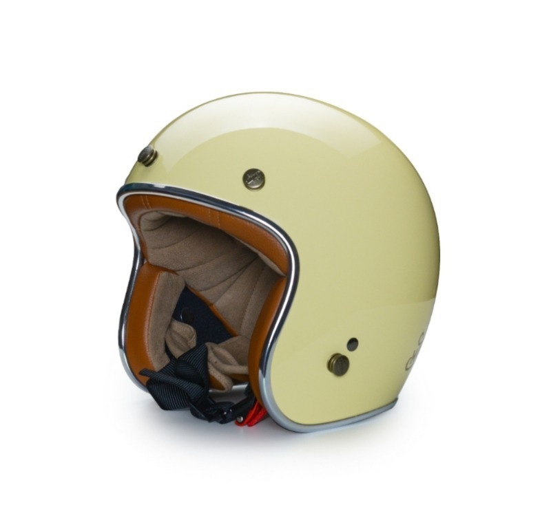 Moder MORENDI莫蘭迪 亮光淺鵝黃 內襯可拆洗 排齒扣 復古帽