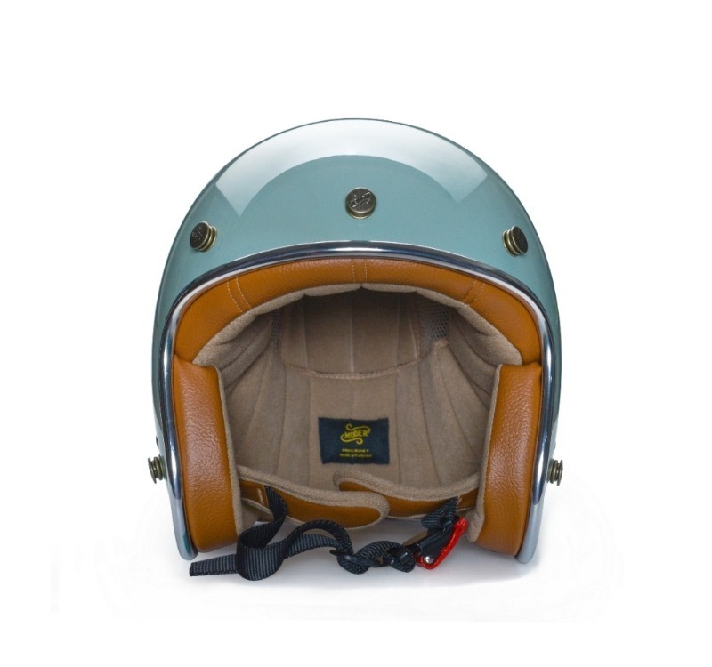 Moder MORENDI莫蘭迪 亮光灰漠綠 內襯可拆洗 排齒扣 復古帽