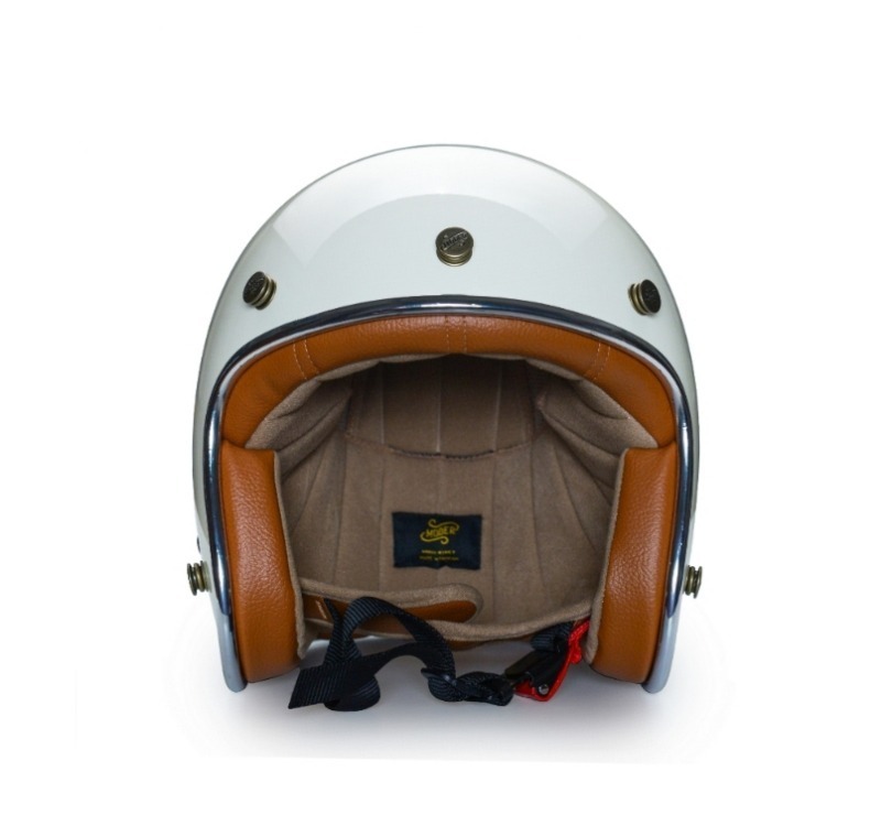 Moder MORENDI莫蘭迪 亮光椰奶白 內襯可拆洗 排齒扣 復古帽