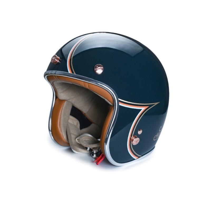 Moder JONES瓊斯 亮光暗夜藍 內襯可拆洗 排齒扣 復古帽