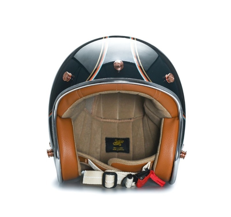 Moder JONES瓊斯 亮光暗夜藍 內襯可拆洗 排齒扣 復古帽