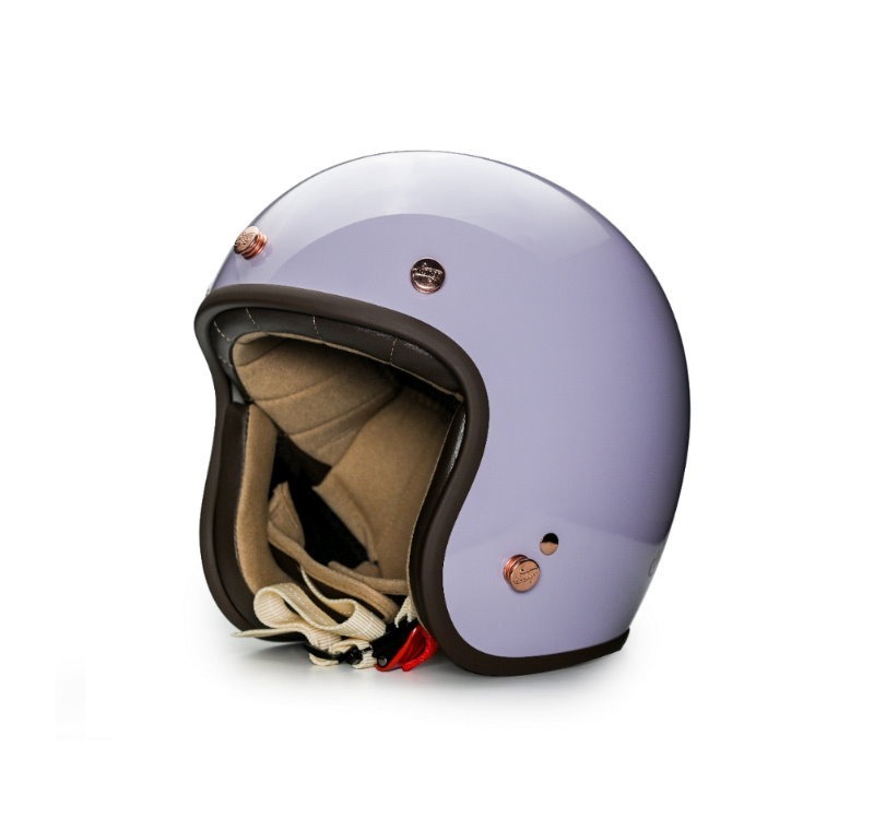 Moder BELLE貝爾(小帽體) 亮光丁香紫 內襯可拆洗 排齒扣 復古帽