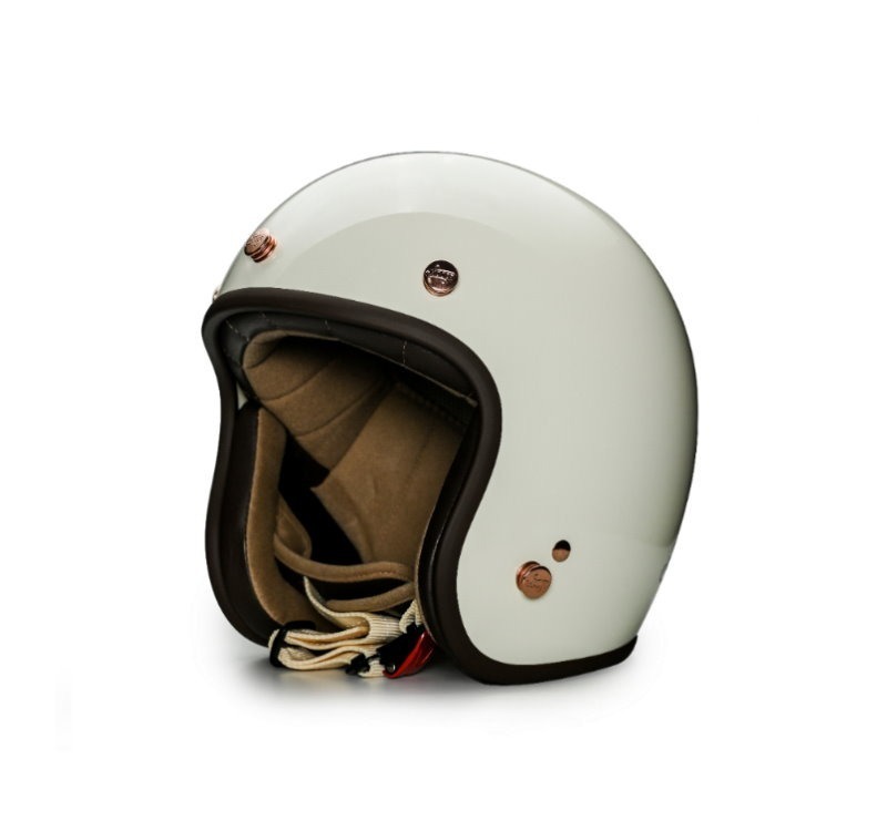 Moder BELLE貝爾(小帽體) 亮光椰奶白 內襯可拆洗 排齒扣 復古帽