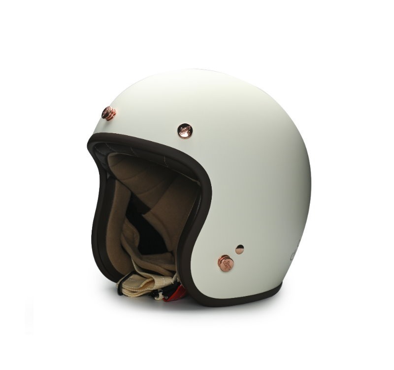 Moder BELLE貝爾(小帽體) 平光椰奶白 內襯可拆洗 排齒扣 復古帽