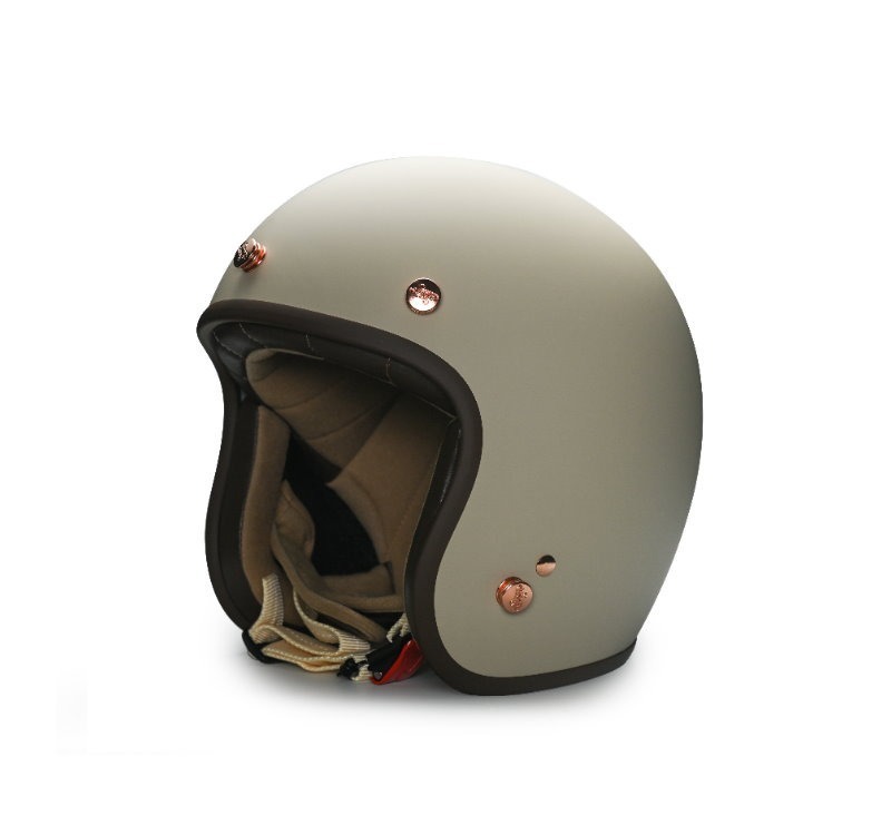 Moder BELLE貝爾(小帽體) 平光淺奶茶 內襯可拆洗 排齒扣 復古帽