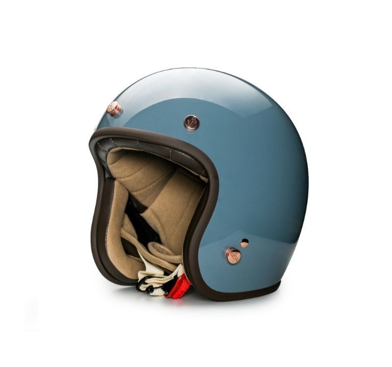 Moder BELLE貝爾(小帽體) 亮光淺漠藍 內襯可拆洗 排齒扣 復古帽