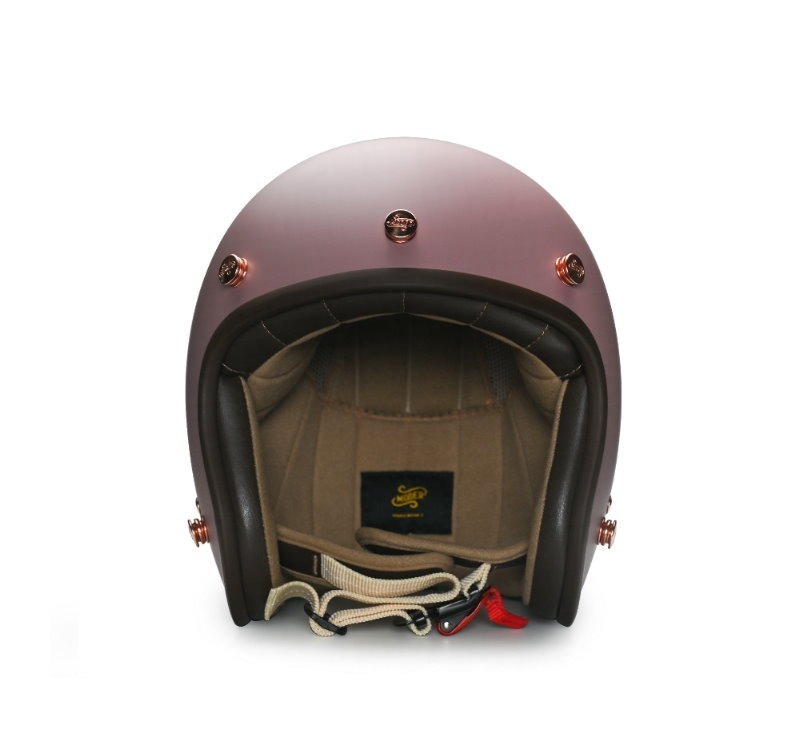 Moder BELLE貝爾(小帽體) 平光法國粉 內襯可拆洗 排齒扣 復古帽