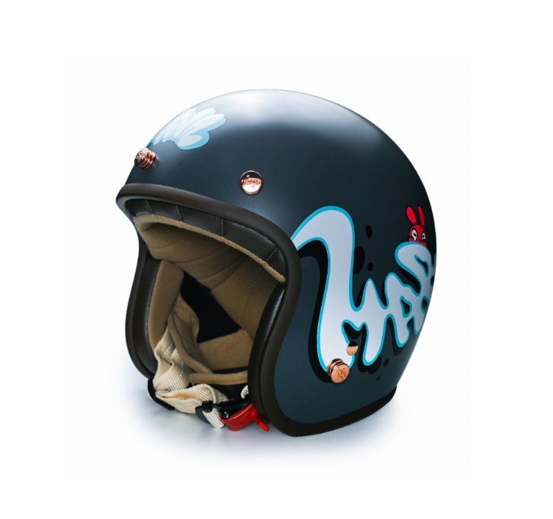 Moder MAR2INA夢裡那兔 亞光石墨灰 內襯可拆洗 排齒扣 復古帽