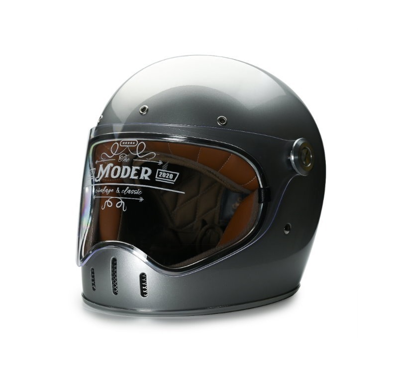 Moder LOUISE路易士 亮光星空銀 內襯可拆洗 樂高帽 復古帽