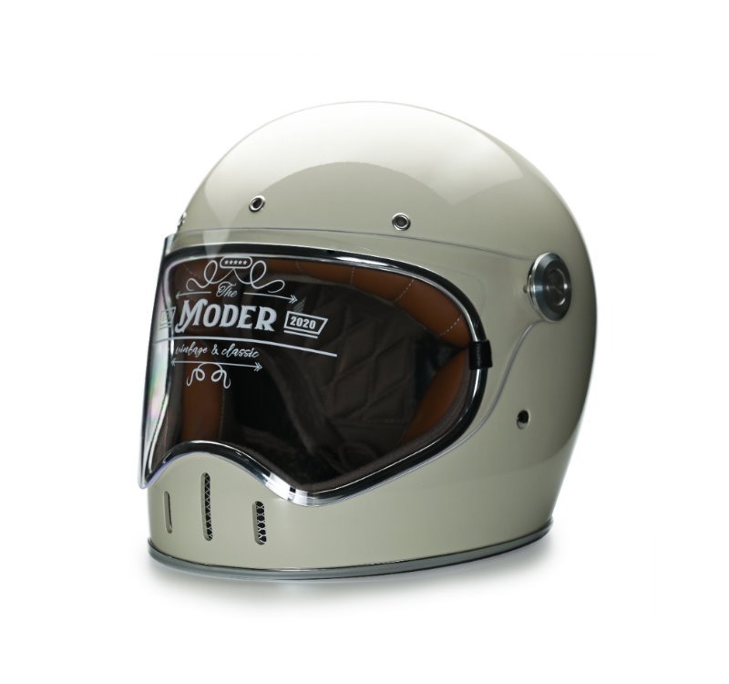 Moder LOUISE路易士 亮光象牙白 內襯可拆洗 樂高帽 復古帽