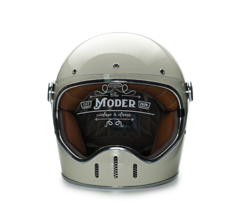 Moder LOUISE路易士 亮光象牙白 內襯可拆洗 樂高帽 復古帽