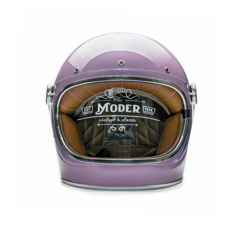 Moder ADELINE艾德林 亮光丁香紫 內襯可拆洗 樂高帽 復古帽