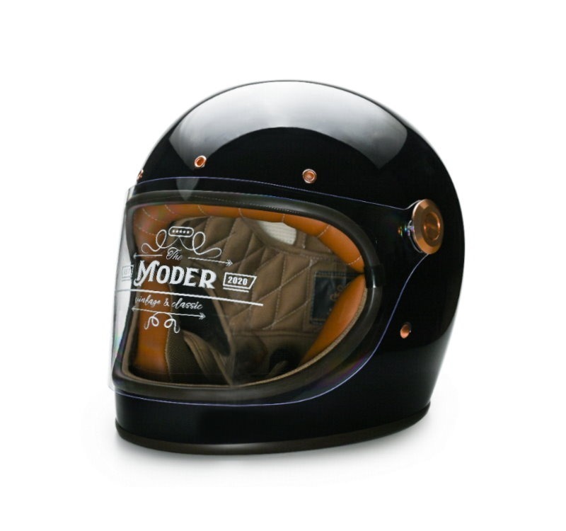 Moder BENJAMIN本傑明 亮光曜石黑 內襯可拆洗 樂高帽 復古帽