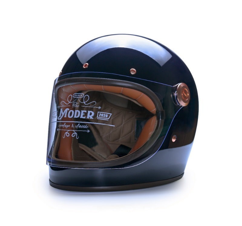 Moder BENJAMIN本傑明 亮光寶藍紫 內襯可拆洗 樂高帽 復古帽