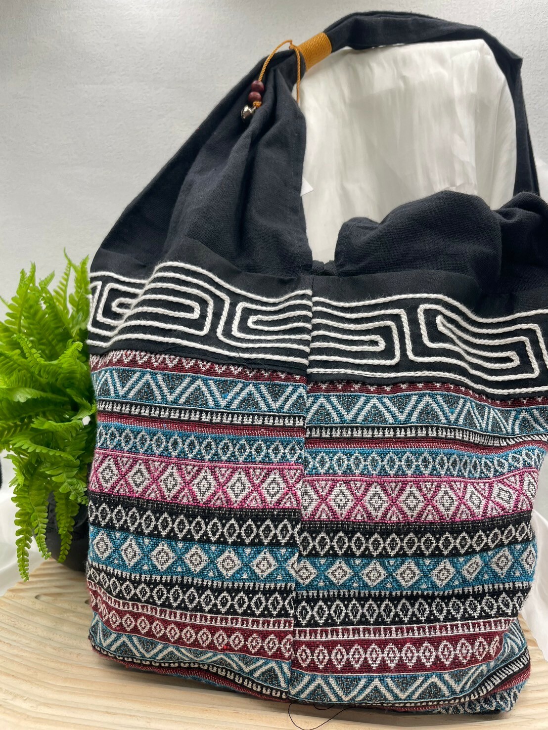 圖騰織布大手提包No.1寬33深23