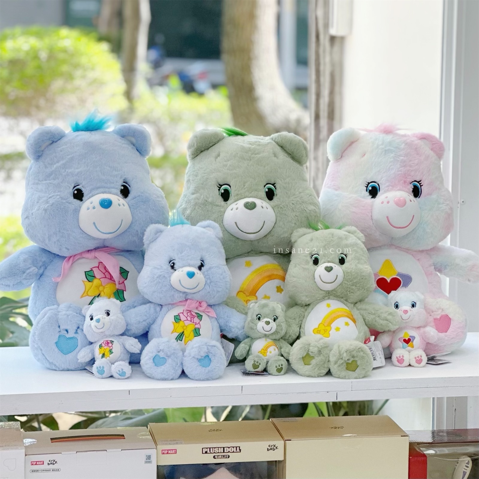 泰國CARE BEARS 彩虹熊玩偶 25CM 娃娃 多款 多色 代購
