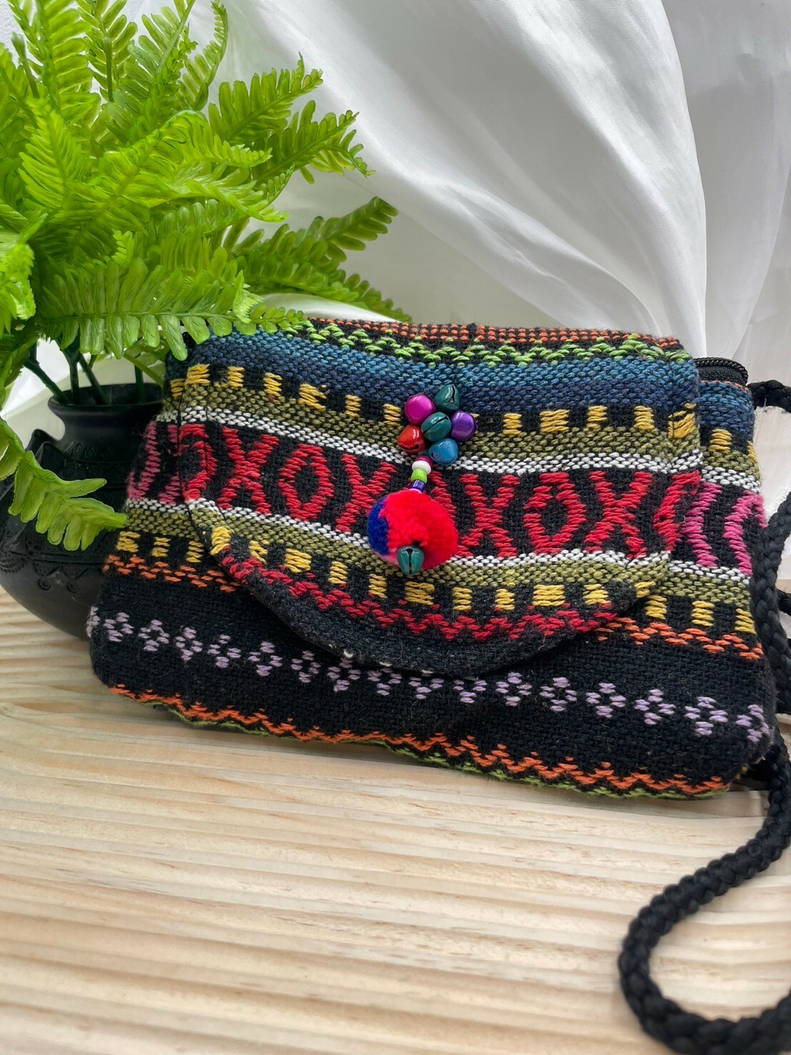 圖騰織布斜肩包No.1肩帶128寬18深12