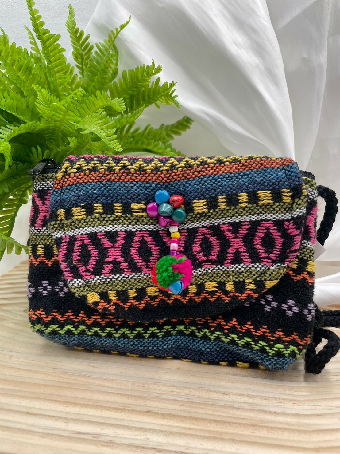 圖騰織布斜肩包No.2肩帶128寬18深12